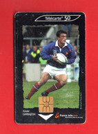 FRANCIA :Télécarte France Telecom - Rugby - Xavier GARBAJOSA  -   Già USATA - 2003