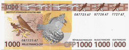 IEOM : Nlle CALEDONIE, TAHITI ,WALLIS  Nouveaux  Billets De 100 Francs 2014 Lot De3  NEUFS - Territoires Français Du Pacifique (1992-...)