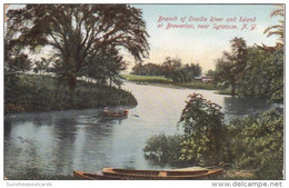 New York Syracuse Scene Along Oneida River And Island At Brewerton 1908 - Syracuse