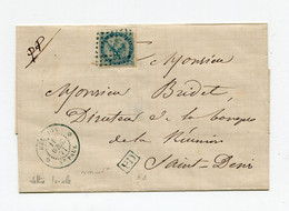 !!! REUNION, LETTRE DE ST PAUL POUR ST DENIS DE 1871. TARIF LOCAL - Aigle Impérial