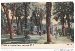 New York Syracuse View Of Fayette Park 1908 - Syracuse