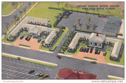 Florida West Palm Beach Mount Vernon Motor Lodges 1950 Curteich - West Palm Beach