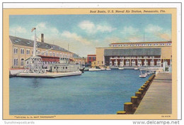 Florida Pensacola Boat Basin At U S Naval Air Station Curteich - Pensacola