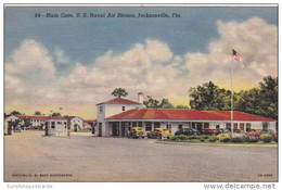 Florida Jacksonville Main Gate Unites States Naval Training Station Curteich - Jacksonville