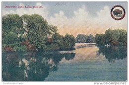 New York Buffalo Delaware Park Lake 1910 - Buffalo