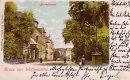 Gruss Aus Wolfenbüttel. Bahnhofstrasse. 1901. - Wolfenbuettel