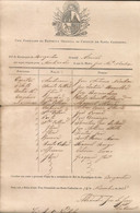 BRAZIL SLAVES 1838 SANTA CATHARINA CREW LIST Including 2 SLAVES - Called AFRICANS (SCAN 2) Ship To Montevideo - Documentos Históricos
