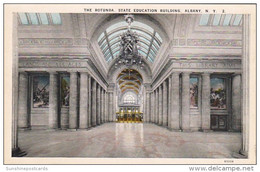 New York Albany Education Building The Rotunda Curteich - Albany