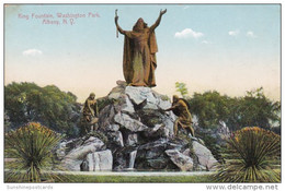 New York Albany King Fountain Washington Park 1909 - Albany