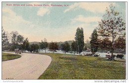 New York Rochester Main Drive And Lake In Seneca Park 1912 - Rochester