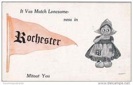 New York Rochester Dutch Girl Pennant Series 1912 - Rochester