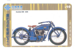 Télécarte China Unicom : Excelsior 20R - 1920 - Moto