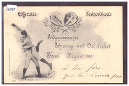 BASEL - EIDG. SCHWING UND AELPERFEST 1898 - ( FORT PLI HORIZONTAL ) - BS Basle-Town