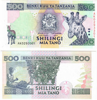 Tanzania 500 Shillings 1997 UNC - Tanzanie