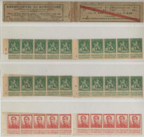 [-10%] COB A10a - 1914 - Carnet N° 156 Démonté Couverture Avec Publicité Diagonale Rouge COB 110 X20 Et 123 X10 - 1907-1941 Anciens [A]
