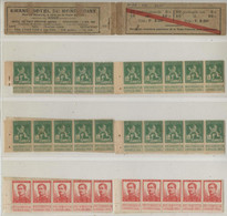 COB A10a - 1914 - Carnet N° 156 Démonté Couverture Avec Publicité Diagonale Rouge COB 110 X20 Et 123 X10 - 1907-1941 Antichi [A]