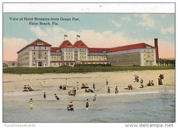 Florida Palm Beach View Of Hotel Breakers From Ocean Pier - Palm Beach