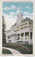 Florida Palm Beach Front And Tower Of Royal Poinciana From Tea Garden - Palm Beach