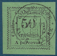 France Colonies Guadeloupe Taxe N°12 Oblitéré Du Dateur Du 8 Juin 1888 "GUADELOUPE / BASSE TERRE " Superbe !! - Postage Due