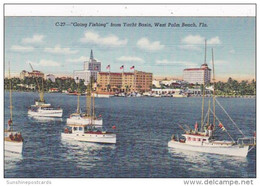 Florida West Palm Beach Boats Going Fishing From Yacht Basin - West Palm Beach