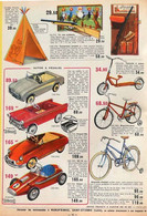 Publicité Papier VOITURE A PEDALES DAUPHINE PEUGEOT 404 CITROËN DS 19 COOPER TRIANG   Novembre 1962 CF - Werbung