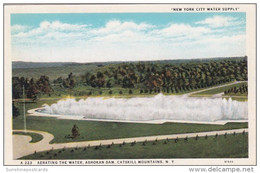 New York Catskill Mountains Aerating The Water Ashokan Dam New York City Water Supply Curteich - Catskills