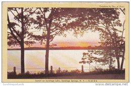 New York Saratoga Springs Sunset On Saratoga Lake Dexter Press - Saratoga Springs