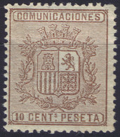 ESPAÑA * 153. 1874 Escudo De España. 10 Cent. Bien Centrado. - Ungebraucht