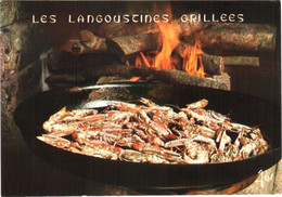 CPM Recette De Les Langoustines Grillées TBE éd. IRIS Jos - Recettes (cuisine)