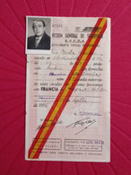 Pasaporte De Frontera, 1950 Border Passport, Passeport, Reisepass - Documentos Históricos