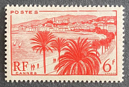 FRA0777MH - Monuments Et Sites - La Croisette à Cannes - 6 F MH Stamp - 1947 - France YT 777 - Neufs