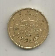 Monnaie ,euro , SLOVENIE , SLOVENSKO ,2009 , 2 Scans , 50 Cent - Slovenië