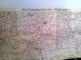 JRO- Straßenkarte Der Tiroler Alpen. Kolorierte Landkarte Im Maßstab 1: 150 000 - Deutschland Gesamt