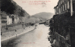 FOIX PIC DE MONTGAILHARD VU DU PONT TRAIN SE DIRIGEANT SUR AX 1917 TBE - Foix