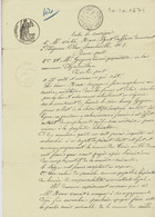 1871  ISSIGEAC Dordogne ENGAGEMENT  DE REMPLACEMENT Pour LE SERVICE MILITAIRE HENRY GUYON REMPLACE PAR  ROUX CLASSE 187 - Manuscritos