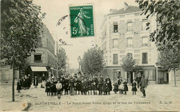 Alfortville * Le Rond Point Victor Hugo Et La Rue De Villeneuve * Café - Alfortville