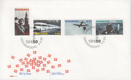 1995. DANMARK. Peace And Liberty On FDC 4.5.95.  (Michel 1100-1103) - JF429490 - Lettres & Documents