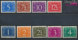 Niederl.-Neuguinea 1-9 (kompl.Ausg.) Postfrisch 1950 Ziffernzeichnung (9757337 - Nederlands Nieuw-Guinea