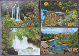 ISRAEL GALILEE BANIAS WATERFALL GOLAN HIGHTS LOT 4 POSTCARD CARTOLINA KARTE CARTE POSTALE ANSICHTSKARTE PHOTO PC AK CP - Iran