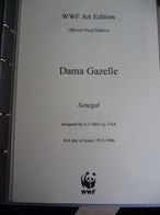 (WWF1) SENEGAL - 1986  WWF * DAMA GAZELLE * Official Proof Edition Set - Zonder Classificatie