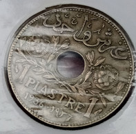 ETAT DU GRAND LIBAN. 1 PIASTRE 1936,  KM# 3, Gomaa - Liban