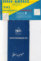 3 Billets D' Avion - HELLENIC MEDITERRANEAN LINES  - SWISSAIR - AIR FRANCE + 1 Document Grec - Publicité TOTAL. - Europe