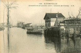 Alfortville * Chemin De Choisy , Inondations Janvier 1910 * Crue * Entrée Des Bosquets - Alfortville