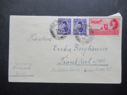 Ägypten 5.3.1948 Luftpost Nach Frankfurt Marken Mit Stempel Field Post Office 174 / GB Army - Cartas & Documentos