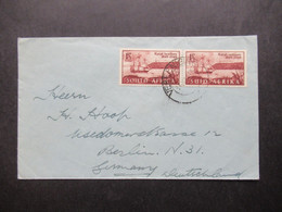 Afrika GB Kolonie 1949 Natal Settlers Waagerechtes Paar South Africa Und Suid Afrika Nach Berlin Gesendet - Storia Postale