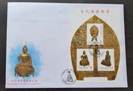 Taiwan Ancient Buddhist Statues 2001 Art Culture Buddha Religious (FDC) *see Scan - Briefe U. Dokumente