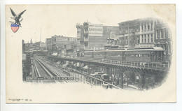 CPA USA NEW YORK NY - BOWERY WITH ELEVATED R.R. - 1902 - Transportes