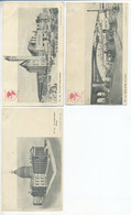 SET OF 3 CPA USA - MISSOURI MO - ST. LOUIS UNION STATION, COURT HOUSE, EADS BRIDGE- 1903 - St Louis – Missouri