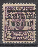 USA Precancel Vorausentwertungen Preo Locals Missouri, Springfield 555-225 - Voorafgestempeld
