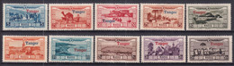 MAROC - 1928 - POSTE AERIENNE - SERIE TANGER COMPLETE YVERT N° 22/31 ** MNH ! - COTE = 110 EUR. - Unused Stamps